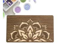 Beading Organizer Tray - 2 Tier Wooden | Craft Storage Board - Durable Wood Acrylic Construction Keeps Beads Tools And Supplies Neatly Organized Perfect