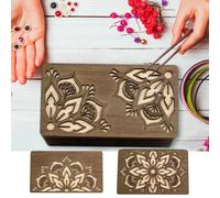 Beading Organizer Tray - 2 Tier Wooden | Craft Storage Board - Durable Wood Acrylic Construction Keeps Beads Tools And Supplies Neatly Organized Perfect