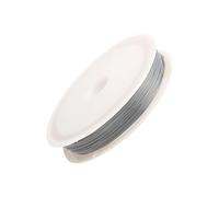 Beading Wire, Stainless Steel Thread, Thin Stringing Line, Gold Silver Cord, Jewelry Supplies for Handicraft Enthusiasts Ornaments Decorations Women Men Fishing Tackle Use, 3.94x3.15x0.39 inches
