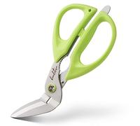 Beaditive Forbici artigianali a gomito versatili e robuste 18 cm - Forbici a lama seghettata in acciaio inossidabile giapponese per cartone, plastica, pelle, tessuti e imballaggi