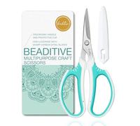 Beaditive Forbici multiuso artigianali - Forbici ad alta leva con lame affilate in acciaio al carbonio - Forbici da cucito ergonomiche per progetti pesanti - ufficio, scrapbooking, forbici in pelle