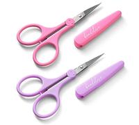 Beaditive particolare alta precisione forbici set (2-pc) sharp, belle tips | taglio di carta, scrapbooking, cucito, crafting | acciaio inossidabile | cover protettiva (Pastello)