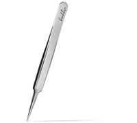 Beaditive Pinzette ad ago ad alta precisione, 11,9 cm, per cucito, perline, quilling e fai da te, pinzette per gioielli non seghettate con punte sottili, in acciaio inox