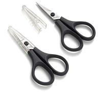 Beaditive Set di forbici da cucito e ricamo leggere (2 pezzi) | cucito, ricamo, taglio di carta, artigianato | acciaio inossidabile | copertura protettiva (8,9 cm)