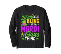 Beads And Bling È Una Cosa Mardi Gras Maglia a Manica