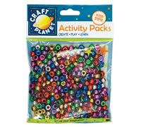Beads Craft Planet Gioielli, 80 g, Metallico, Multicolori, 300 Pezzi