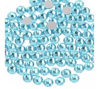 Beadsland 1440 Pezzi Strass Retro Piatto, Cristalli Strass per Unghie,Acquamarina,SS3 (1,2-1,4 mm)