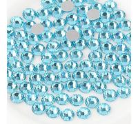 Beadsland 1440 Pezzi Strass Retro Piatto,Cristalli Strass per Unghie,Acquamarina,SS6(1,9-2,1 mm)