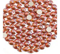 Beadsland 1440 Pezzi Strass Retro Piatto, Cristalli Strass per Unghie,Ambra,SS10(2,7-2,9 mm)