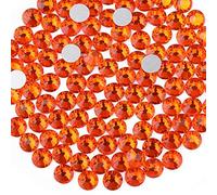Beadsland 1440 Pezzi Strass Retro Piatto, Cristalli Strass per Unghie,Arancione,SS10(2,7-2,9 mm)