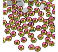 Beadsland 1440 Pezzi Strass Retro Piatto,Cristalli Strass per Unghie,Arcobaleno,SS6(1,9-2,1 mm)