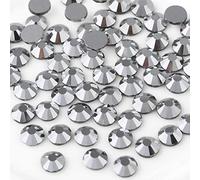 BEADSLAND 1440 Pezzi Strass Retro Piatto, Cristalli Strass per Unghie,Ematite Argento,SS10(2,7-2,9 mm)