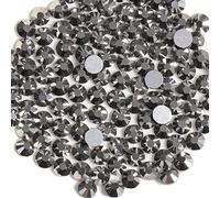 Beadsland 1440 Pezzi Strass Retro Piatto, Cristalli Strass per Unghie,Ematite,SS3 (1,2-1,4 mm)