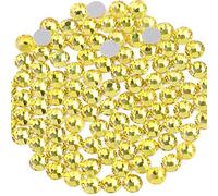 Beadsland 1440 Pezzi Strass Retro Piatto,Cristalli Strass per Unghie,Giallo Limone,SS16(3,8-4,0 mm)