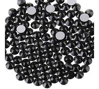 Beadsland 1440 Pezzi Strass Retro Piatto,Cristalli Strass per Unghie,Nero,SS16(3,8-4,0 mm)