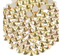 Beadsland 1440 Pezzi Strass Retro Piatto, Cristalli Strass per Unghie,Oro Metallico,SS3 (1,2-1,4 mm)