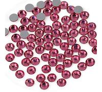 Beadsland 1440 Pezzi Strass Retro Piatto,Cristalli Strass per Unghie,Rosa,SS16(3,8-4,0 mm)