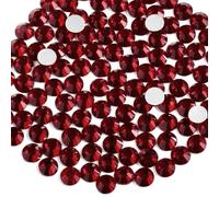 Beadsland 1440 Pezzi Strass Retro Piatto, Cristalli Strass per Unghie,Rosso Scuro,SS10(2,7-2,9 mm)