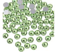 Beadsland 1440 Pezzi Strass Retro Piatto, Cristalli Strass per Unghie,Verde Chiaro,SS10(2,7-2,9 mm)