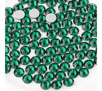 Beadsland 1440 Pezzi Strass Retro Piatto, Cristalli Strass per Unghie,Verde Smeraldo,SS10(2,7-2,9 mm)