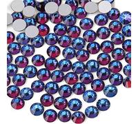 Beadsland 1440 Pezzi Strass Retro Piatto, Cristalli Strass per Unghie,Vulcano Blu,SS10(2,7-2,9 mm)