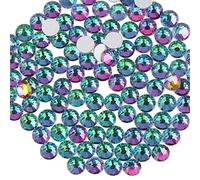 Beadsland 1440 Pezzi Strass Retro Piatto,Cristalli Strass per Unghie,Vulcano Verde,SS16(3,8-4,0 mm)
