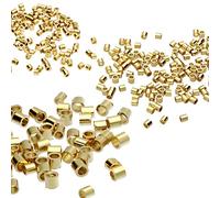 Beadsmith 3 Size Variety Pack Gold Plated Crimp Tube Beads (475 Total)