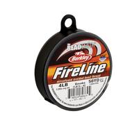 Beadsmith Fireline Kumihimo Bobina filo da 45,7 m - disponibile in cristallo o fumo, Grey, Smoke | 0.12mm ⌀