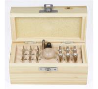BeadSmith BPUN018 Prong and Bezel Setting 18 Piece Punch Set
