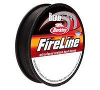 Beadsmith Fireline Kumihimo Bobina filo da 45,7 m - disponibile in cristallo o fumo, Grey, Smoke | 0.12mm ⌀
