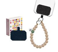 beadstars Collana corta in perle di legno, ciondolo universale per tutti gli smartphone, realizzato a mano in Germania, compatibile con iPhone, Samsung ecc. Ideale come regalo per donne, Legno