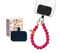 beadstars Collana corta in perle di legno, ciondolo universale per tutti gli smartphone, realizzato a mano in Germania, compatibile con iPhone, Samsung ecc. Ideale come regalo per donne, Legno