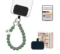 beadstars Collana corta in perle di legno, ciondolo universale per tutti gli smartphone, realizzato a mano in Germania, compatibile con iPhone, Samsung ecc. Ideale come regalo per donne, Legno