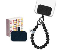 beadstars Collana corta in perle di legno, ciondolo universale per tutti gli smartphone, realizzato a mano in Germania, compatibile con iPhone, Samsung ecc. Ideale come regalo per donne, Legno