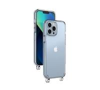 beadstars Custodia con occhielli per cellulare universale, resistente agli urti, protezione completa, custodia trasparente, compatibile con iPhone, per collana corta e lunga (iPhone 16 Pro MAX)