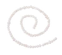 Beadthoven 1 Filo/225pcs Mini Perle Naturali Coltivate di Acqua Dolce 1,5-2mm Piccole Perle a Forma di Patata per Creazione Fai-da-Te di Collane Braccialetti Gioielli, Colore Conchiglia