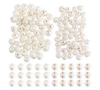 Beadthoven - 100 perle naturali a forma di patata, 1,5-3,5 mm, perle d'acqua dolce beige, per fai da te, collane, bracciali e gioielli