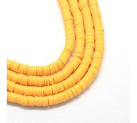 Beadthoven 380 pezzi 6 mm piatto rotondo argilla polimerica distanziatore Heishi perline disco ghana africano fetta sciolta perline per estate surfista perline gioielli creazione di gioielli, 40,7 cm