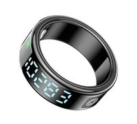 Beafon, felixx, anello intelligente, SR21D, display LED, pulsante touch, riconoscimento dei gesti per app, nero, misura 13 (69,8 mm), fitness tracking, frequenza cardiaca, ossigeno nel sangue, qualità