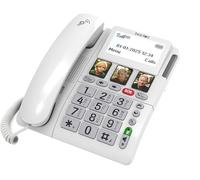 beafon, Silverline, ML10, telefono da tavolo, LTE (4G), con pulsante di emergenza SOS, con cinturino SS, HAC M4/T4, 3 tasti a scelta rapida (simboli o foto), numeri XXL, funzione vivavoce,