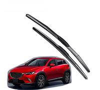 BEAGHTY Tergicristallo per Mazda CX-3 2018 2017 2016 2015 Lame per Parabrezza Originali, 22" & 18", Set di Ricambio in Gomma Nera 2pcs