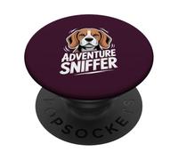 Beagle Adventure Sniffer Cane Naso Escursionista Art PopSockets PopGrip Adesivo