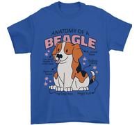 Beagle Anatomia Divertente Cane T-Shirt 100% IN Cotone