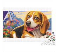 Beagle Beagle colorato nella città soleggiata Puzzle da 1000 pezzi per adulti La sfida impossibile Sviluppo del cervello 52x38 cm/1000 pezzi
