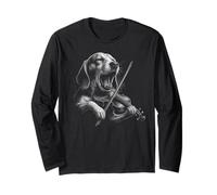 Beagle che suona il violino violinista amante dei cani Maglia a Manica