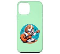 Beagle che suona la chitarra cartone Custodia per iPhone 12 mini