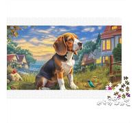 Beagle colorato in una radura nella foresta - Puzzle da 1000 pezzi per adulti - La sfida impossibile - Attività domestica - 38x26cm/1000pcs