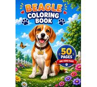 Beagle Coloring Book: 50 Fun and Adorable Coloring Pages
