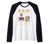 Beagle Dog Dad Definition Best Dog Dad Ever for Fathers Day Maglia con Maniche Raglan