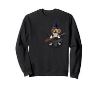 Beagle Dog in The Pocket Witch Hat Halloween Felpa
